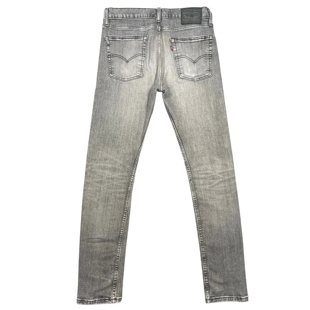 Levi's Grey 510 Skinny Fit Denim Jeans Mens 32x34